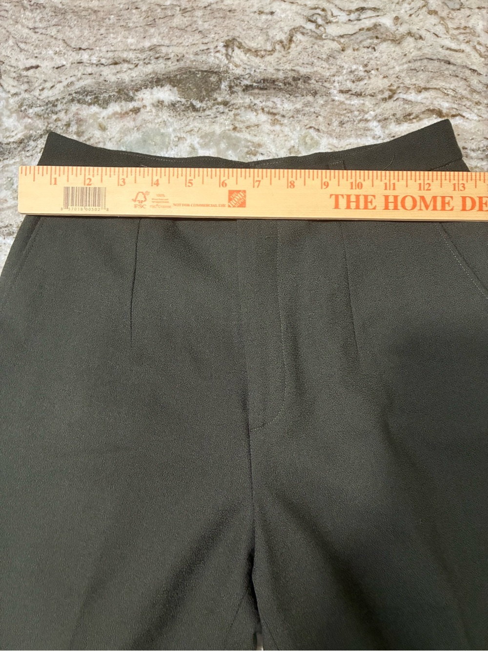 VTG Women's Tailored Wool Trousers in Dark Green Size 4 Made in USA - Picture 8 of 8